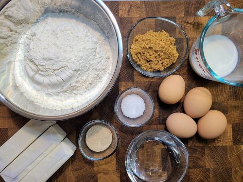 Ingredients for Brioche Dough