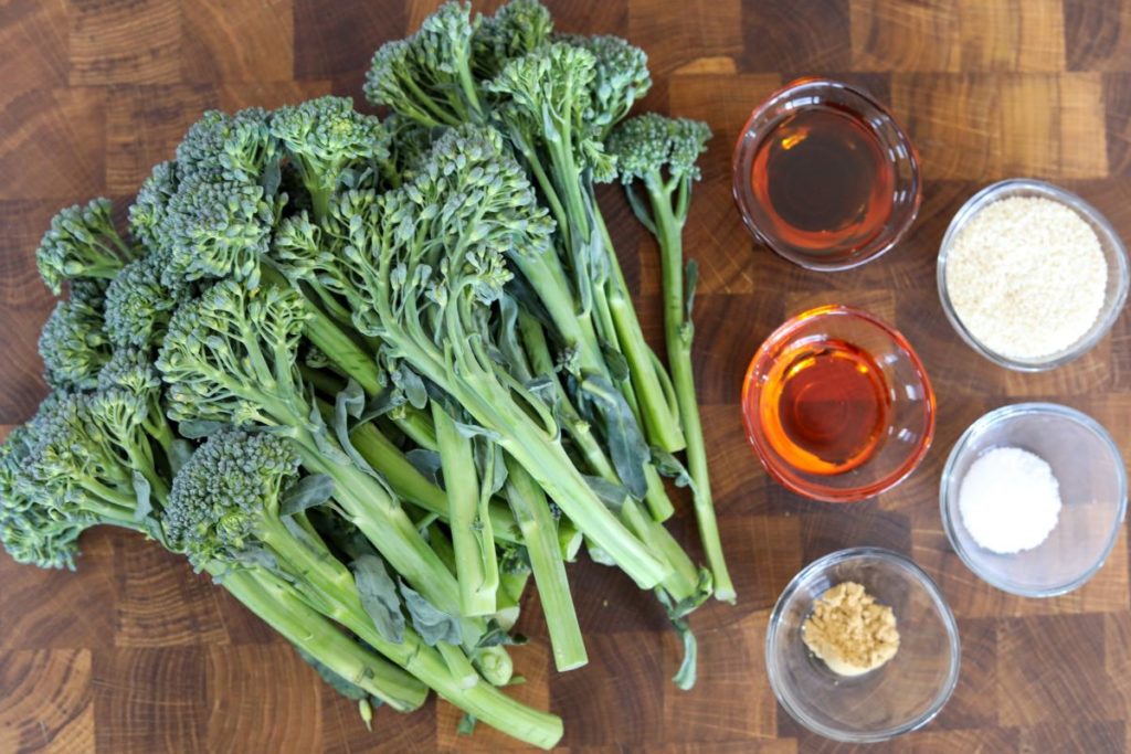 ingredients for roasted broccolini