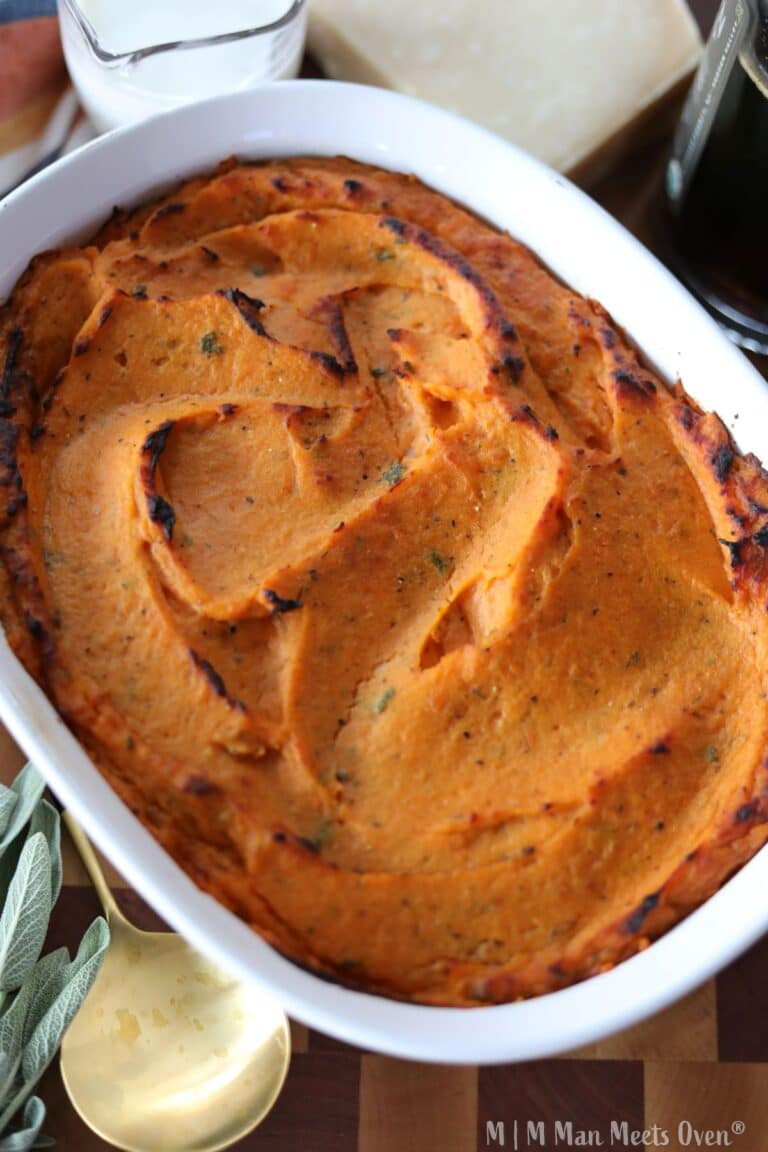 Sweet potato casserole in a what casserole dish