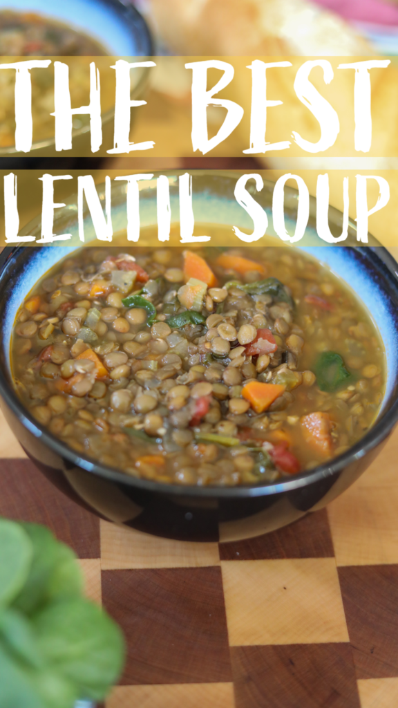 lentil soup pinterest pin