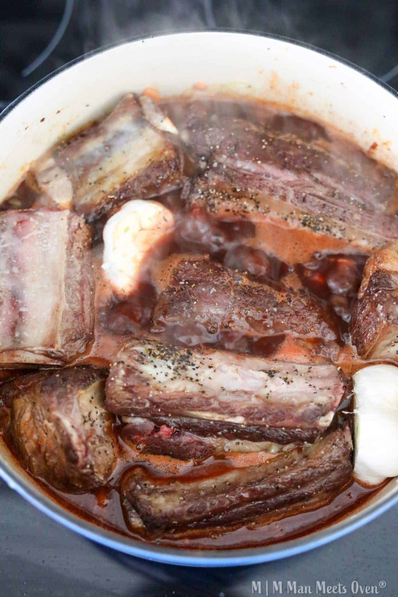Braised Short Ribs With Red Wine - Man Meets Oven