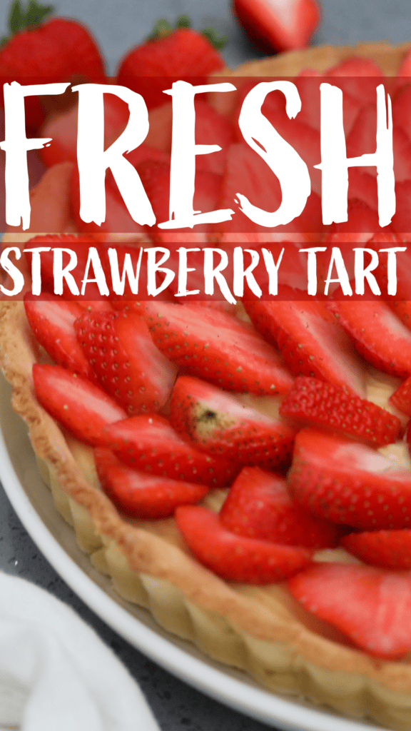 strawberry tart pinterest pin