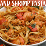 tomato and shrimp pasta pinterest pin