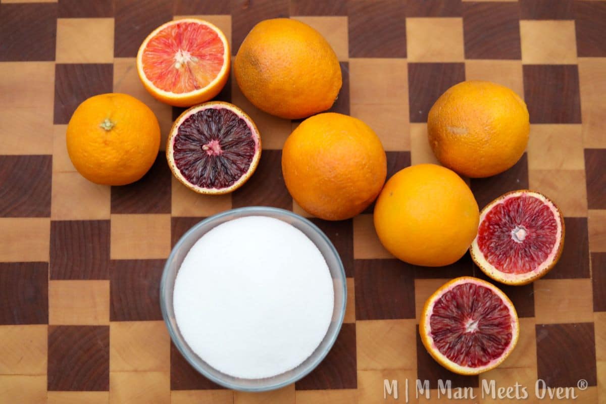 Simple Blood Orange Syrup - Man Meets Oven