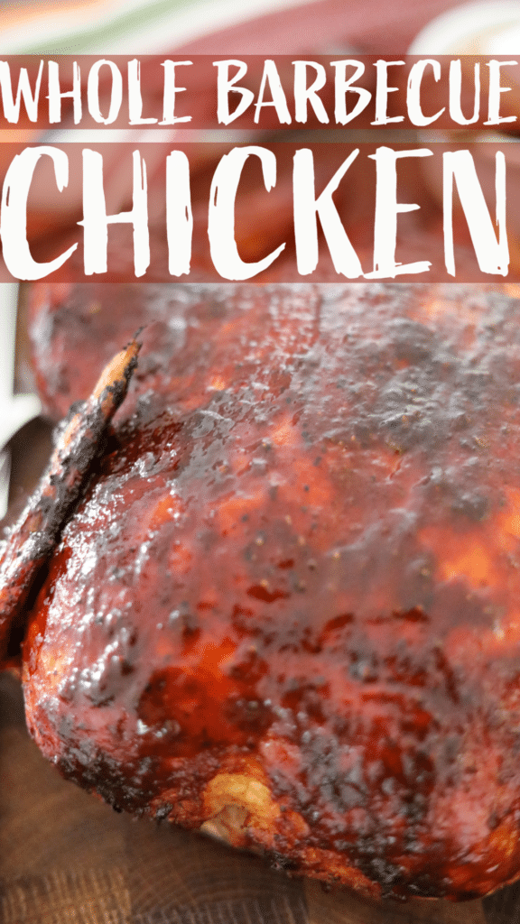 whole barbecue chicken pinterest pin