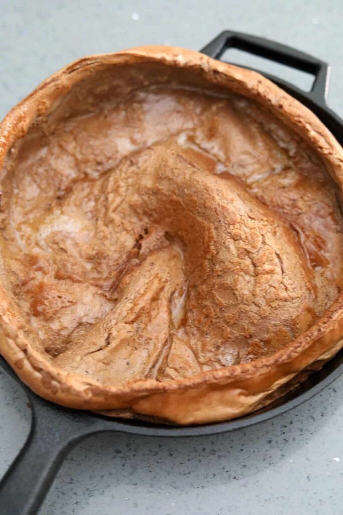 Dutch baby right out of the oven