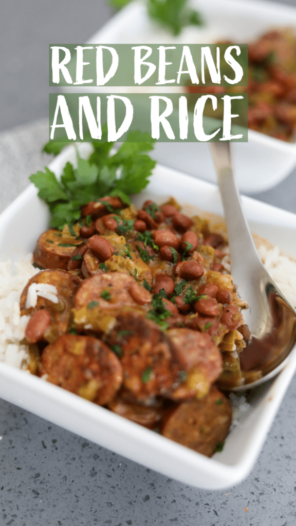 red beans and rice pinterest pin