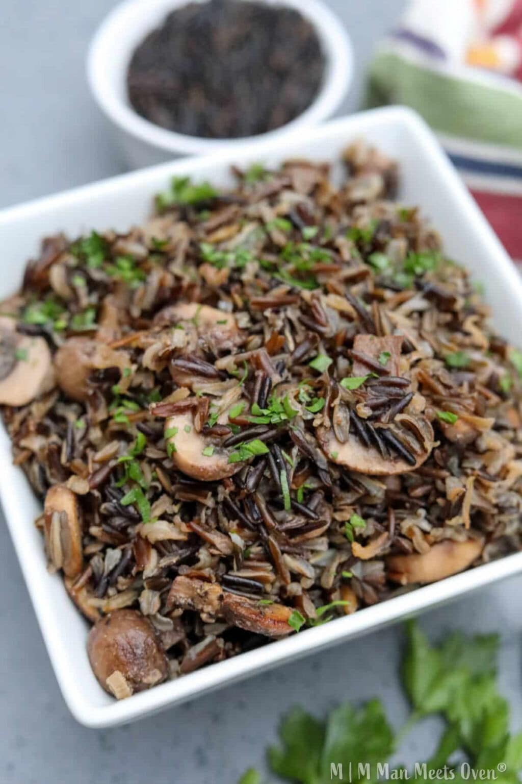 Wild Rice With Mushrooms - Man Meets Oven