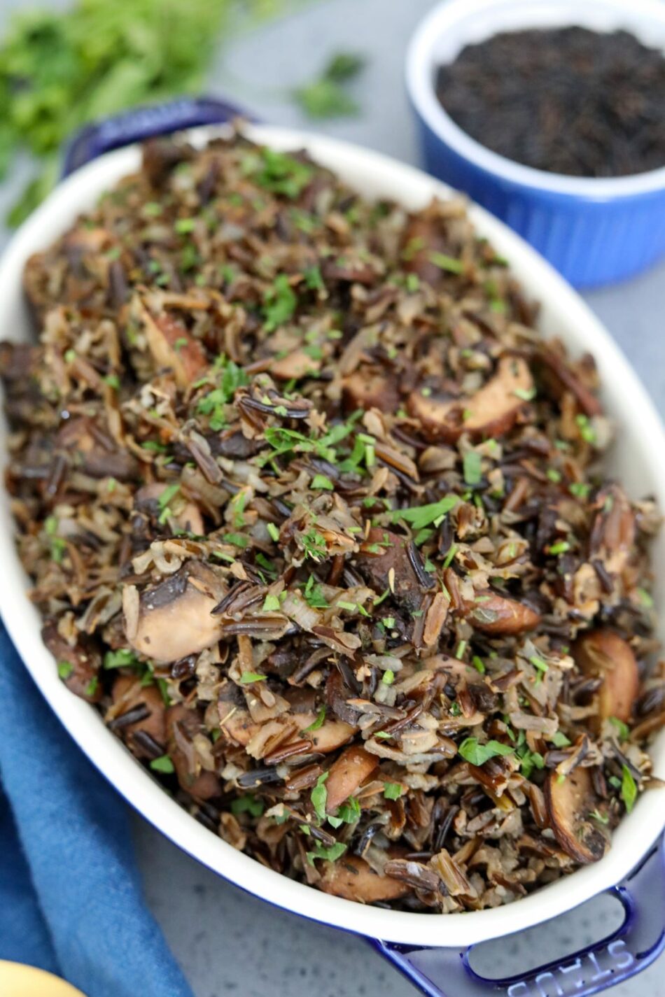 Wild Rice With Mushrooms - Man Meets Oven