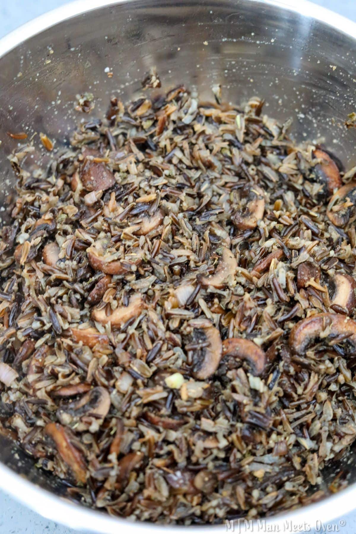 Wild Rice With Mushrooms - Man Meets Oven