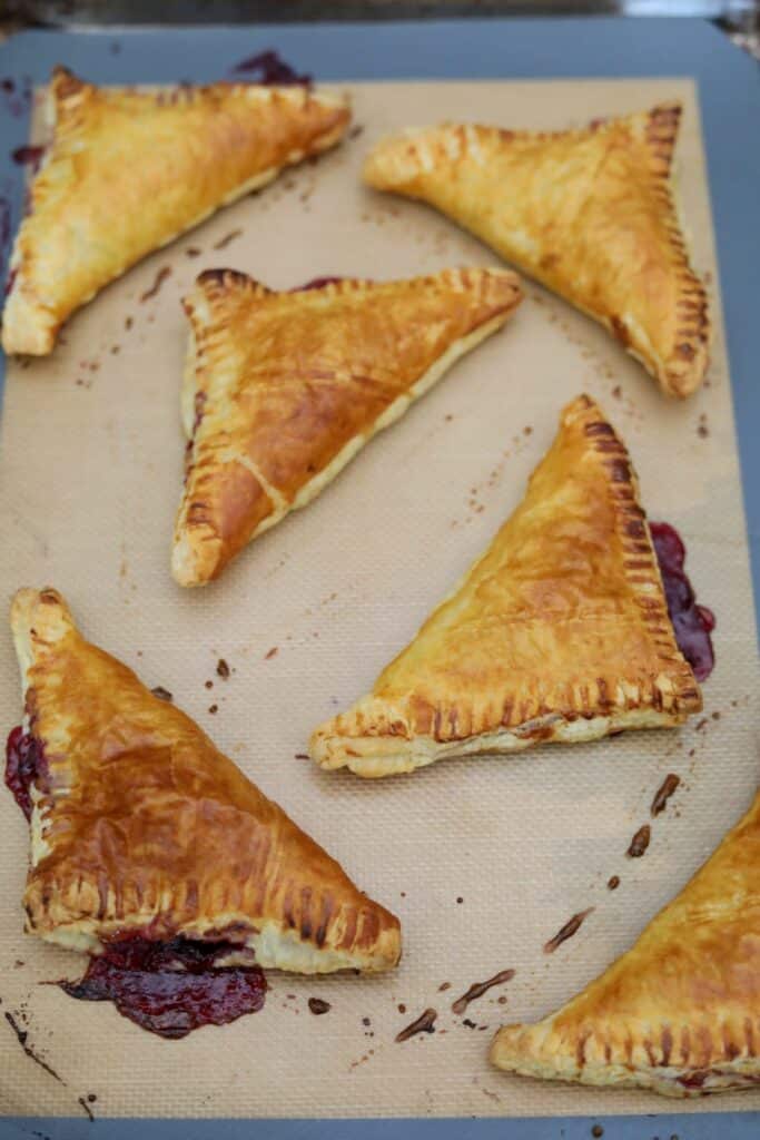 Cooked berry turnovers