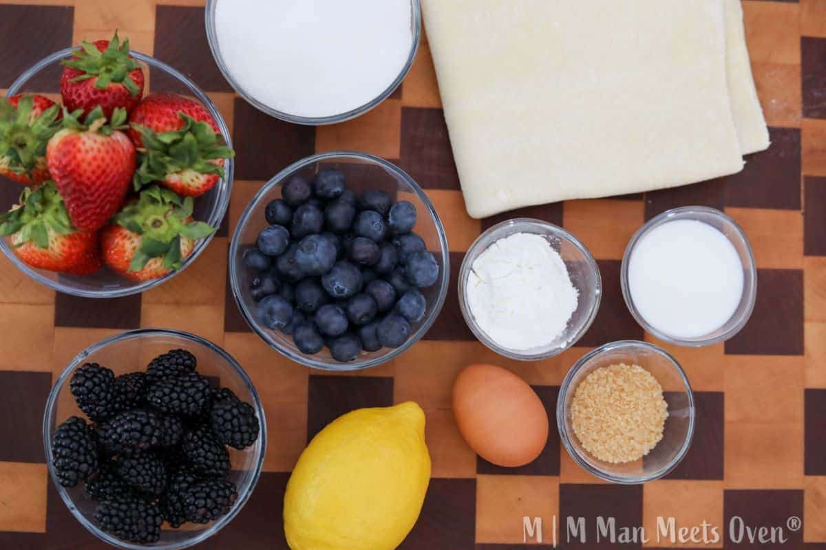 Homemade Mixed Berry Turnovers Man Meets Oven