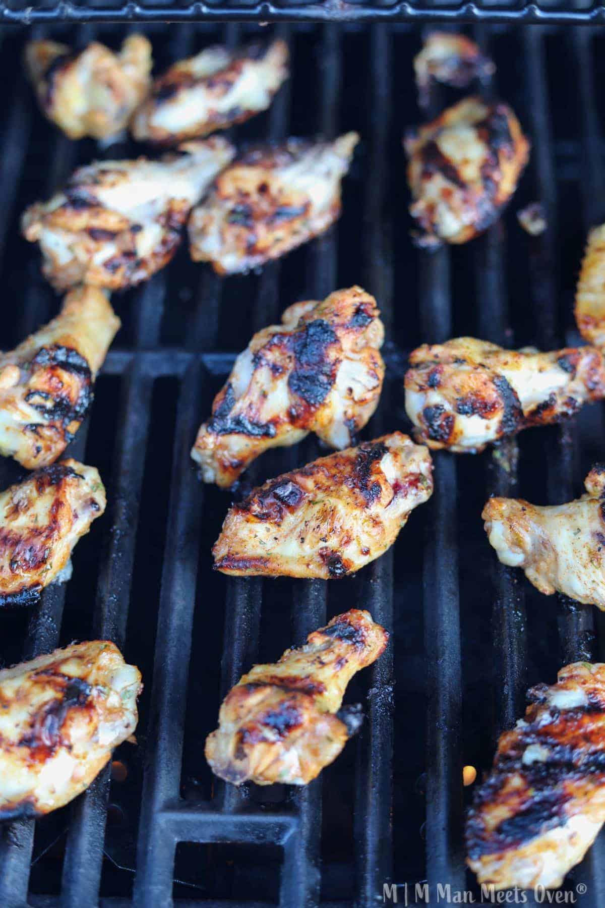 Grilled Tequila Lime Chicken Wings Man Meets Oven