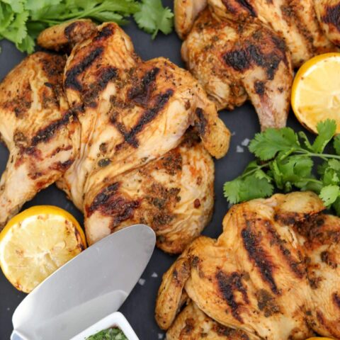 3 grilled Cornish hens