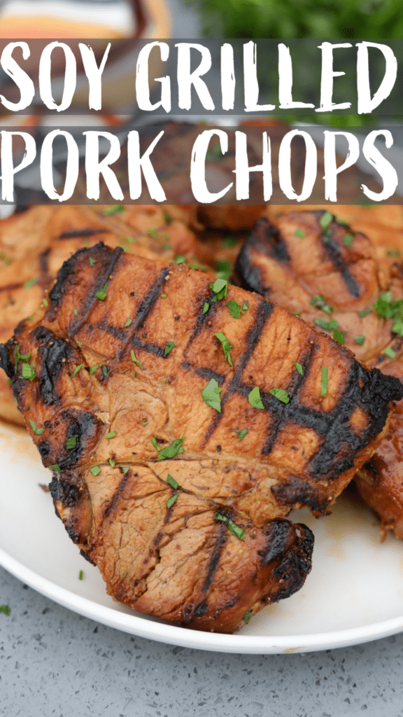 grilled pork chops Pinterest pin