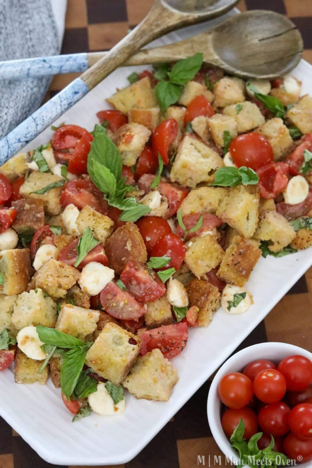 Panzanella Salad With Mozzarella Man Meets Oven Panzanella Salad With Mozzarella Man Meets Oven