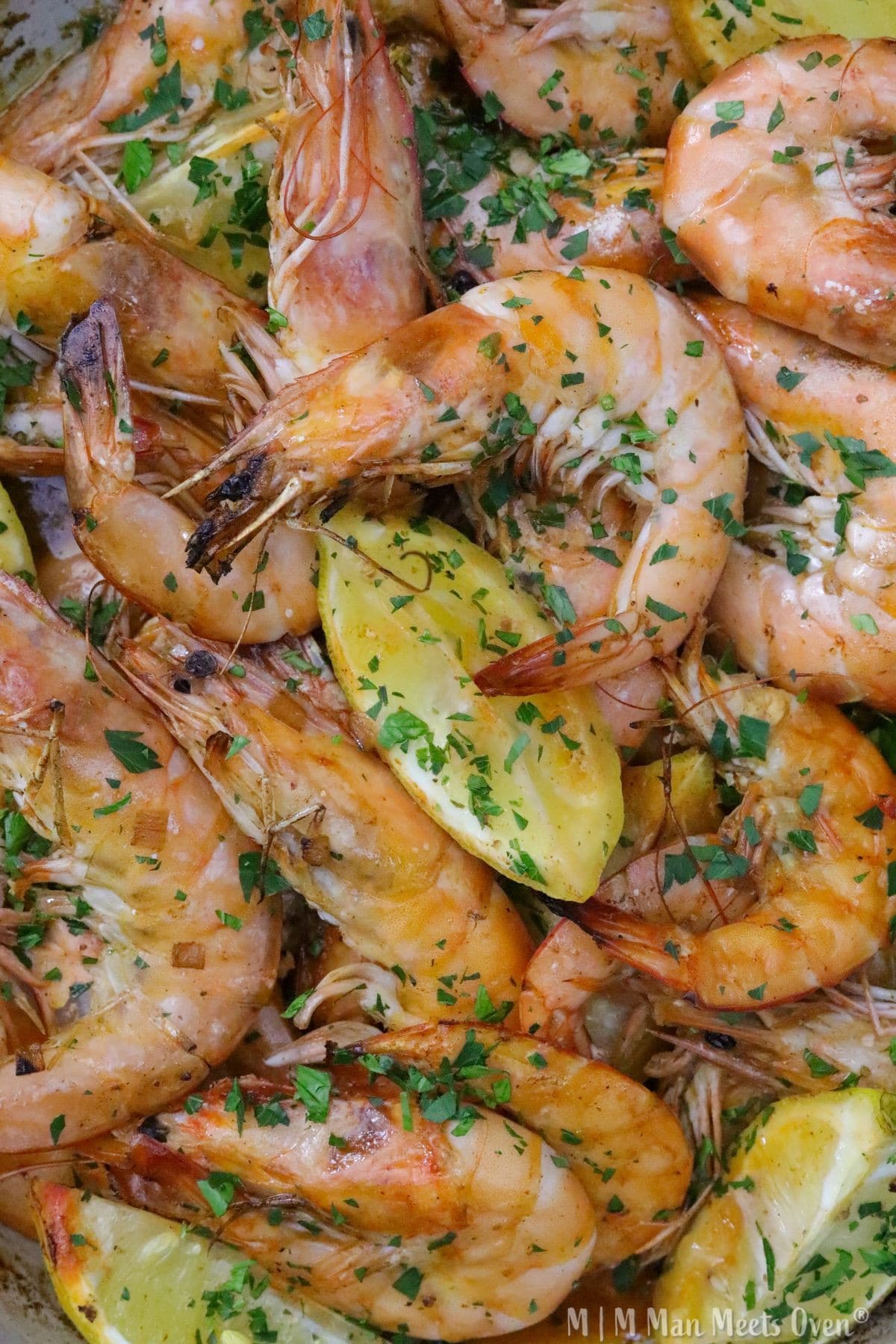 Head On Citrus Shrimp - Man Meets Oven