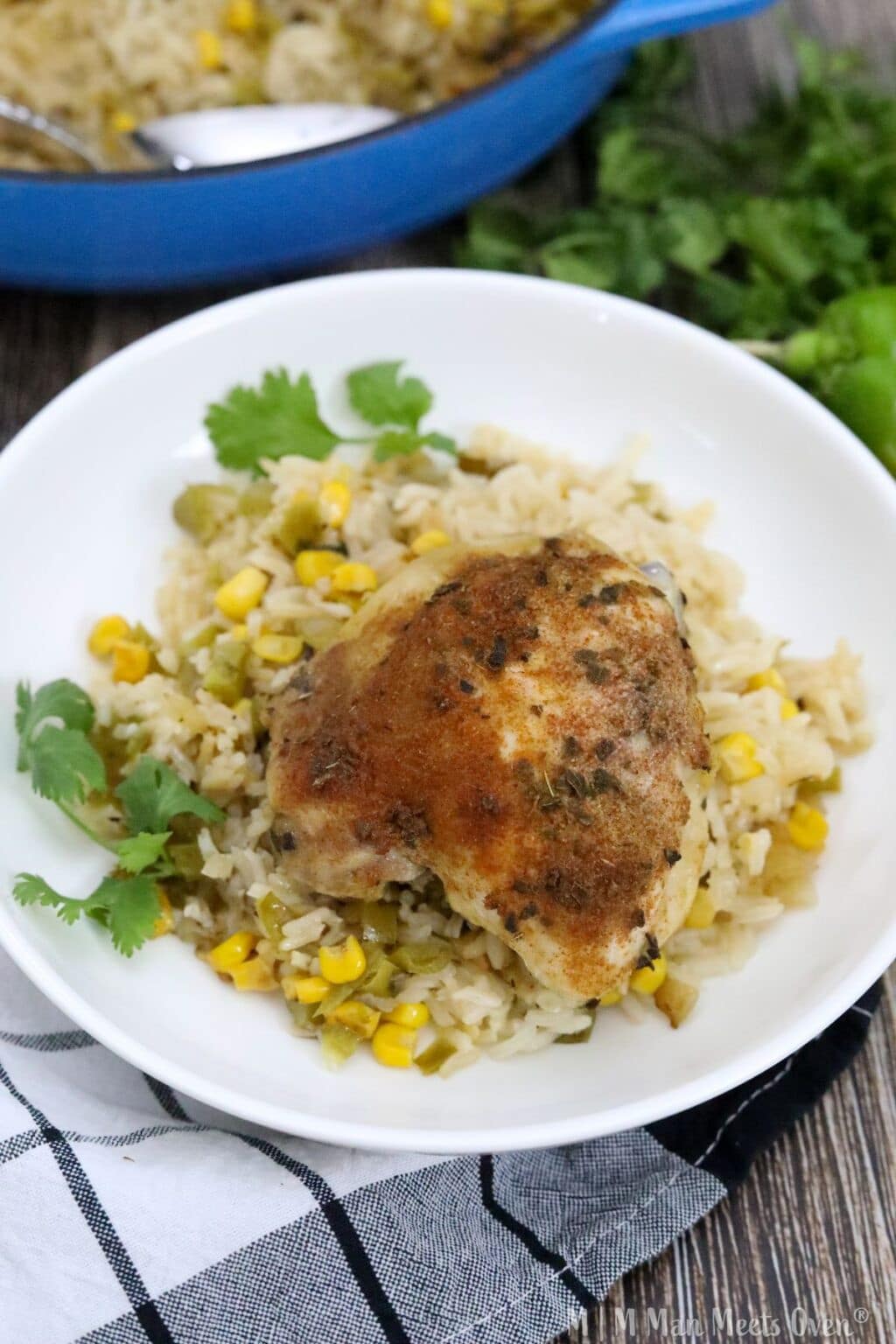 Hicken Meets Rice Hatch Chile Chicken And Rice - Man Meets Oven