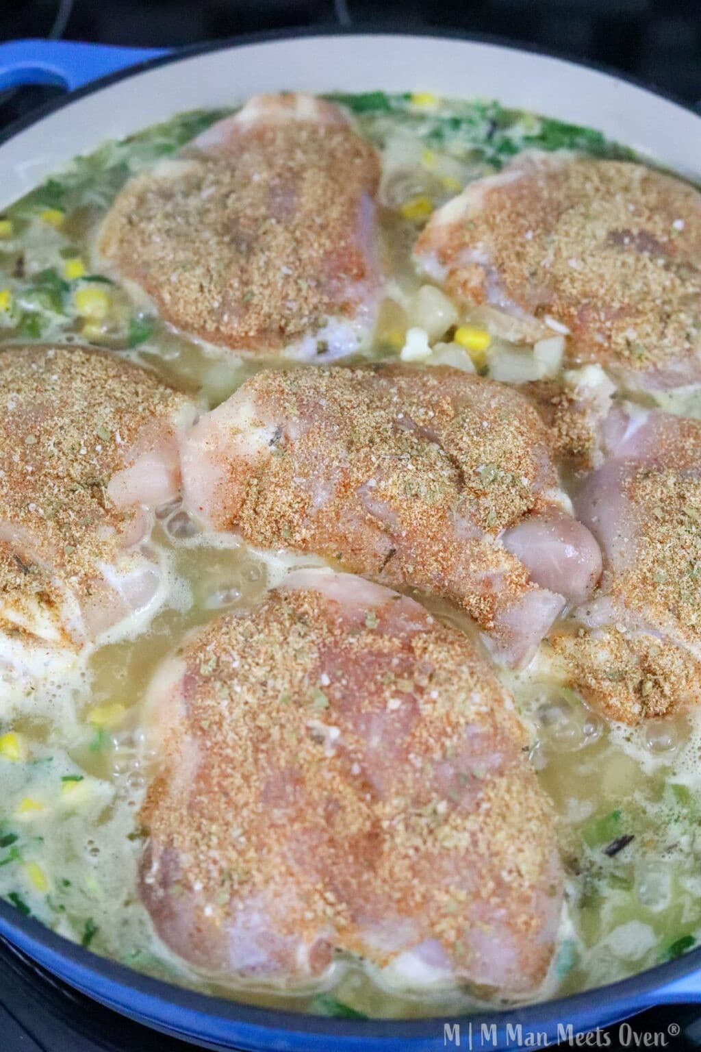 Hicken Meets Rice Hatch Chile Chicken And Rice - Man Meets Oven