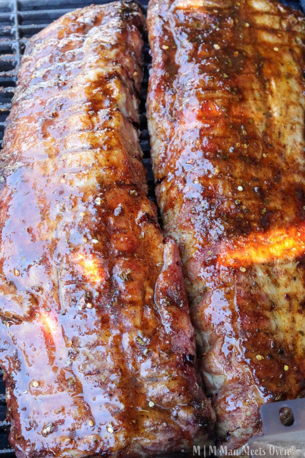 Large Hot Ribs Grilled Hot Honey Ribs - Man Meets Oven
