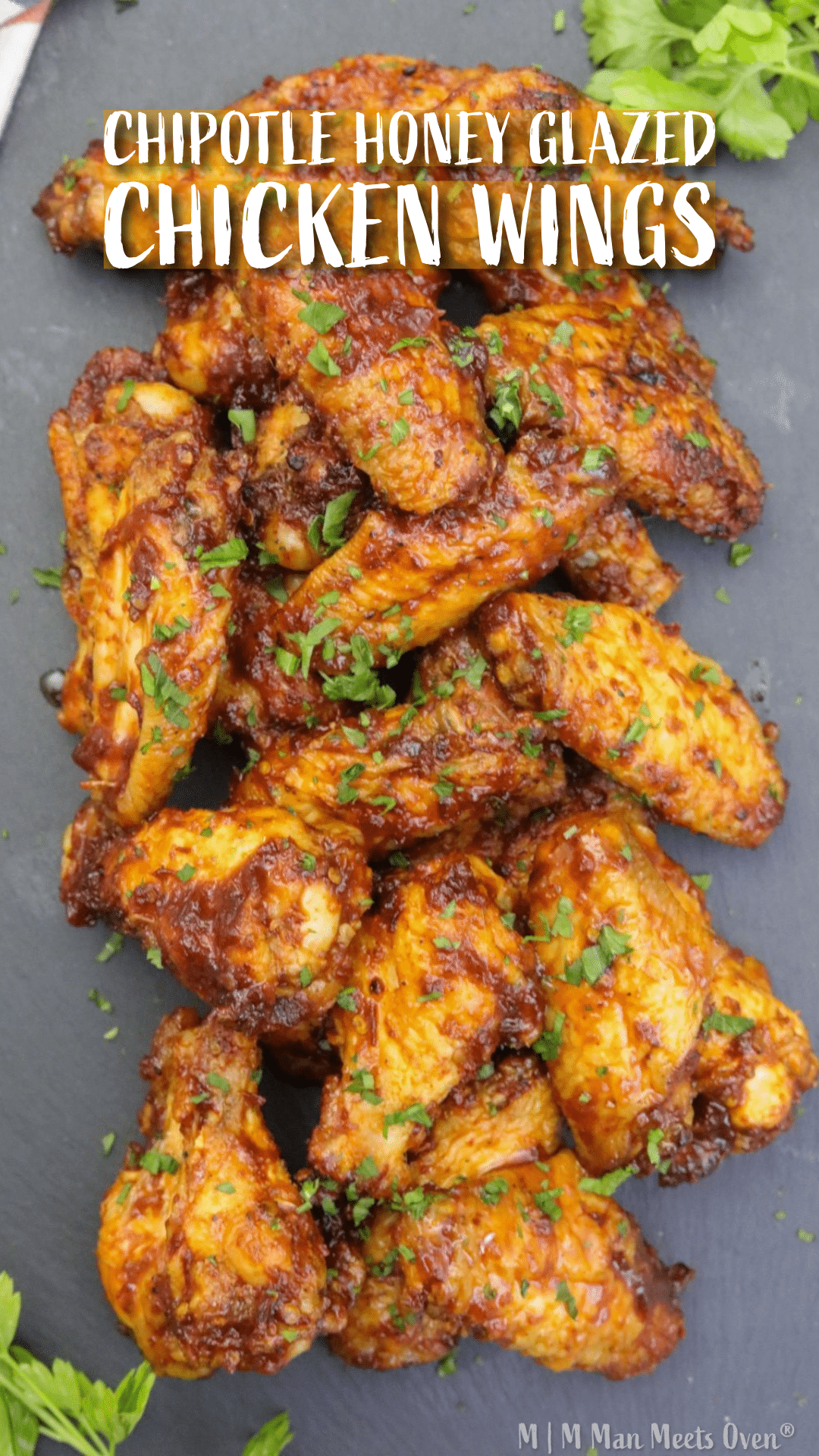 Chipotle honey glazed chicken wings pinterest pin