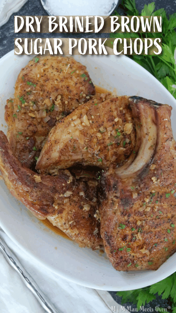 Brown sugar pork chops pinterest pin