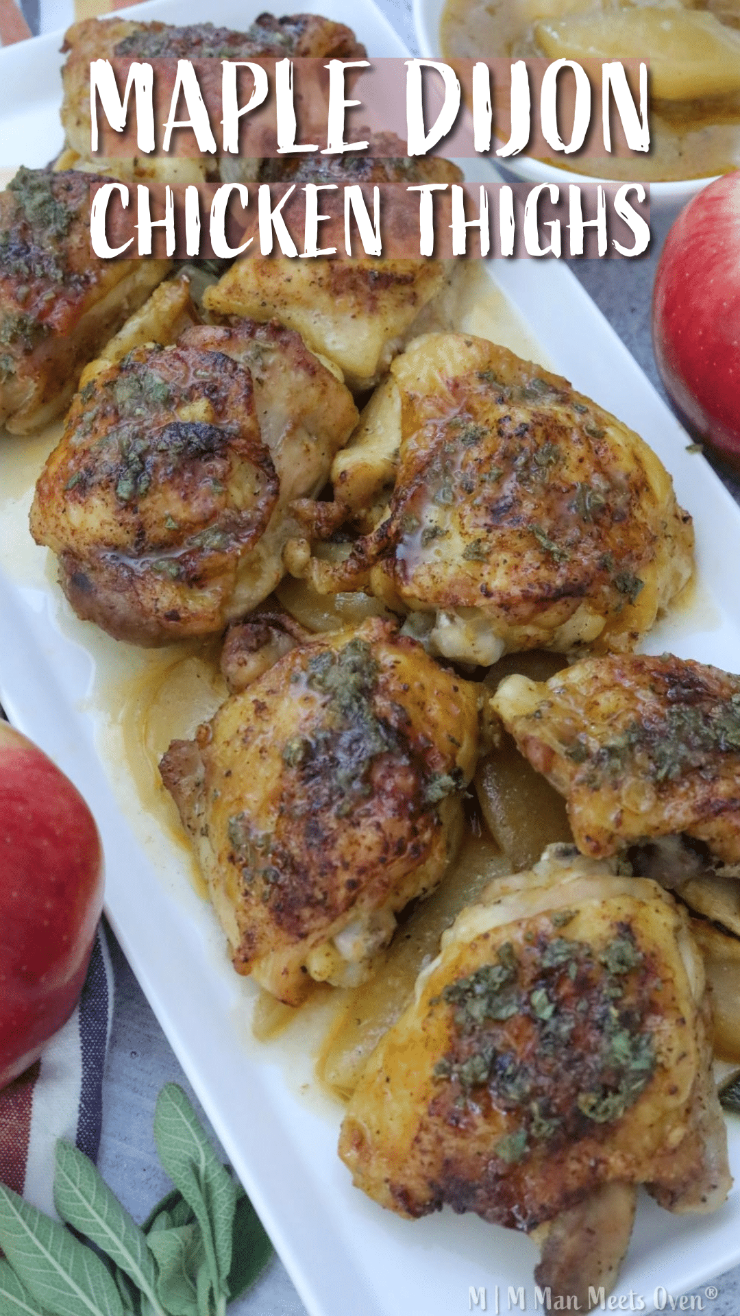 Maple dijon chicken pinterest pin