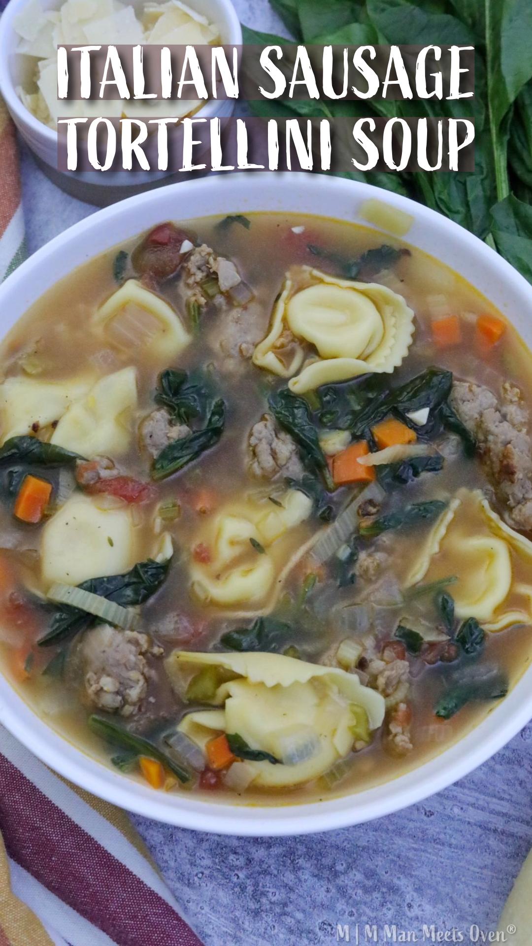 Tortellini soup pinterest photo